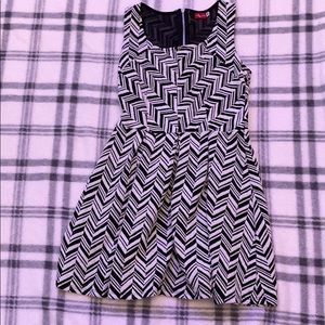 Black and white patterned dress